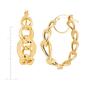 Gold Classics&#40;tm&#41; Yellow Gold Hollow Oval Link Hoop Earrings - image 1