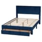 Baxton Studio Elora Modern Pleated Velvet Storage Queen Bedframe - image 1