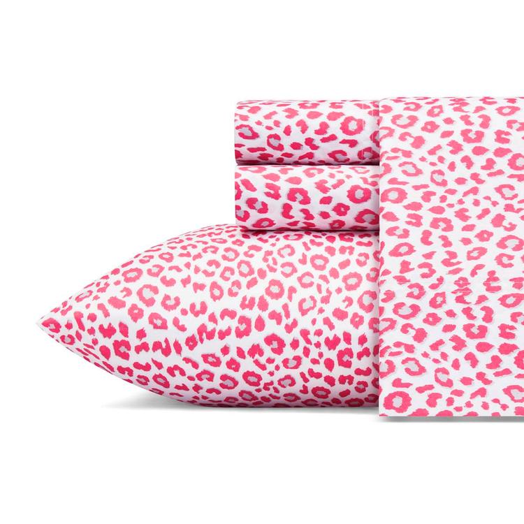 Betsey Johnson Betseys Leopard Microfiber Sheet Set