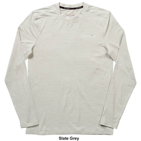 Mens Spyder Soft Long Sleeve Jersey Tee
