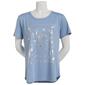 Womens Bare Your Soul by Sweet Soul Floral Frame Tee - image 2