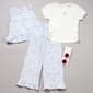Girls (4-6x) Little Lass(R) 3pc. Gingham/Cherry Culotte Set - image 1