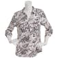 Plus Size Emily Daniels 3/4 Sleeve Dot Jacquard Blouse - image 1