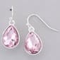 Design Collection Light Rose-Tone Drop Crystal Earrings - image 1