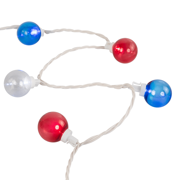 Northlight 11ft. Patriotic LED G40 Christmas Lights