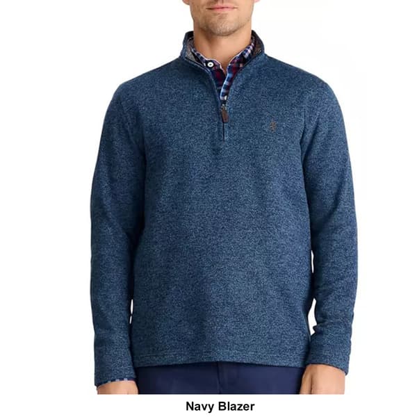 Mens IZOD&#174; Solid Sweater Knit 1/4 Zip Fleece Shirt