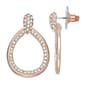 You''re Invited Gold-Tone Crystal Teardrop Doorknocker Earrings - image 1