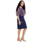 Womens Connected Apparel Elbow Sleeve Blouson Dress - image 4