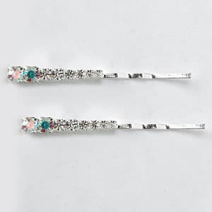Womens Rosa Rhinestones Graduated Rhinestone Bobby Pins - image 