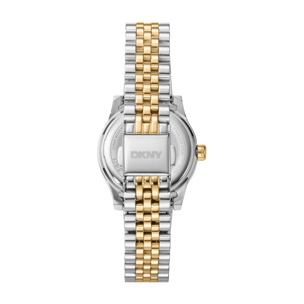 Womens DKNY Essentials Green Dial Two-Tone Watch - DK1L156M0095