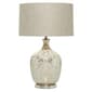 9th & Pike&#40;R&#41; Silver Glass Table Lamp with Linen Shade - image 1