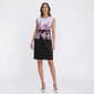 Petite Connected Apparel Color Block Floral Sheath Dress - image 1