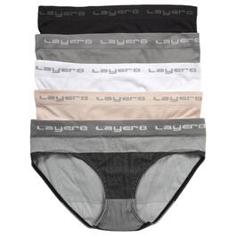 Womens Layer 8 5pk. Shorty Hipster Panties LWP0039