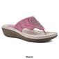 Womens Cliffs by White Mountain Cienna Wedge Thong Sandals - image 9