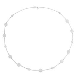 Gloria Vanderbilt Silver-Tone Stationed Disc Necklace