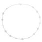 Gloria Vanderbilt Silver-Tone Stationed Disc Necklace - image 1