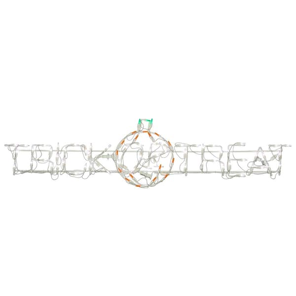 National Tree 52in. Lighted Halloween Trick or Treat Sign - image 