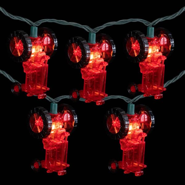 Northlight Seasonal 6ft. Red Tractors Patio String Light Set