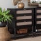 Baxton Studio Shirin Mid-Century Wood 3-Drawer Chest - image 7