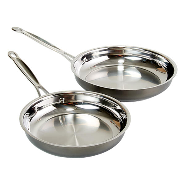 Cuisinart&#40;R&#41; 2pc. Black Stainless Steel Skillet Set - image 
