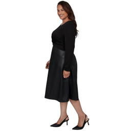 Plus Size Ruby Rd. Mysterious Romance Fit & Flare Dress
