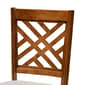 Baxton Studio Caron Grey/Walnut Brown Wood Dining Chairs-Set of 2 - image 4