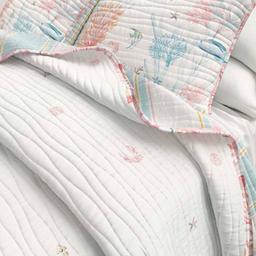 FreshFolds Caymen 3pc. Reversible Coral & Fish Coastal Quilt Set