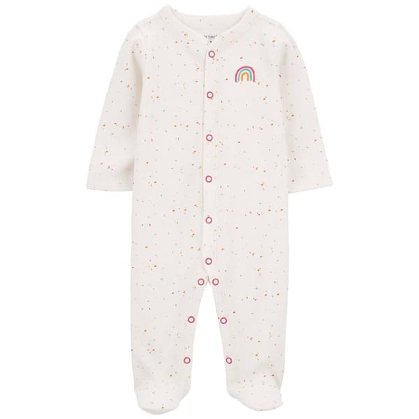 Baby Girl &#40;NB-9M&#41; Carter''s&#40;R&#41; Rainbow Snap Up Thermal Sleep & Play - image 