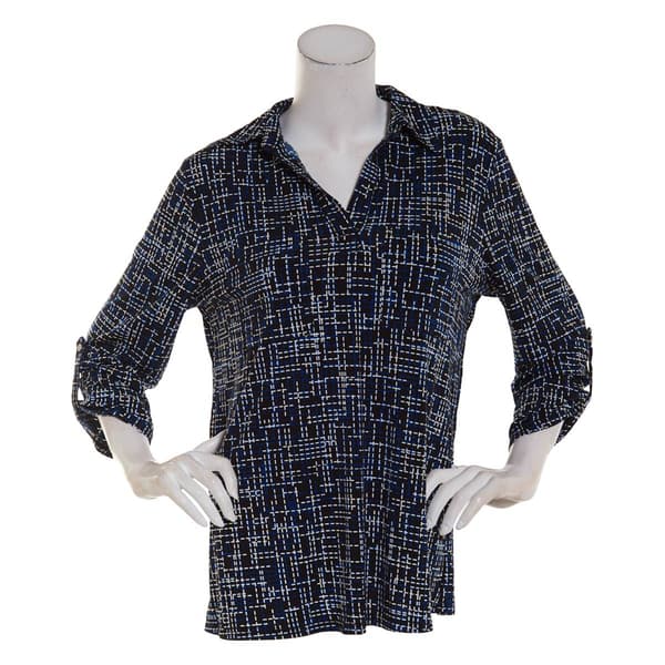 Womens Notations Long Sleeve Abstract Equipment Top - image 
