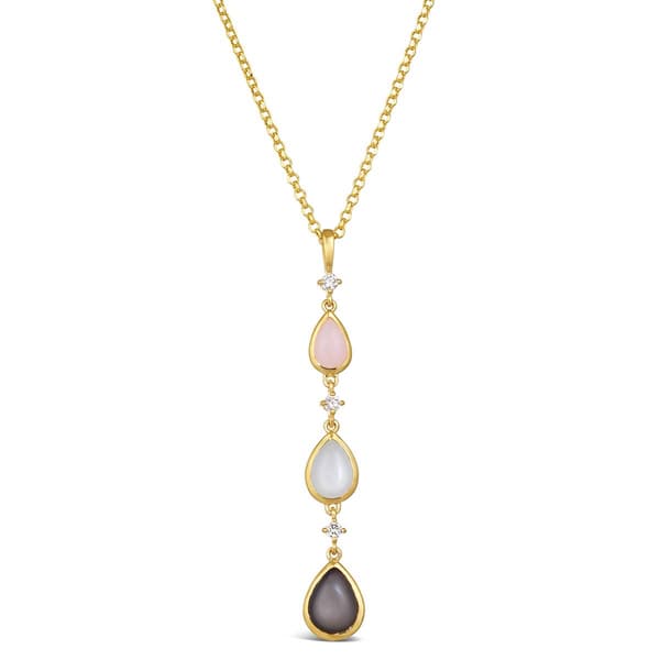 Le Vian(R) Honey Gold(tm) Moonstone Pink Opal & Diamond Pendant - image 