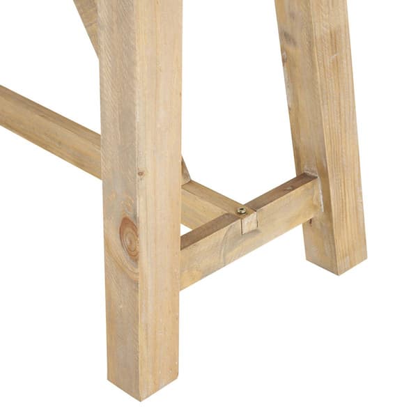 9th & Pike® Farmhouse Light Brown Wood Console Table