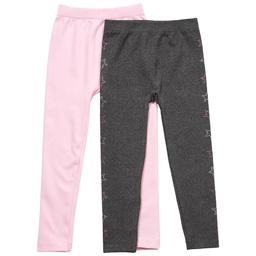 Girls (4-6x) Star Ride(R) 2pk. Star Bling/Solid Leggings