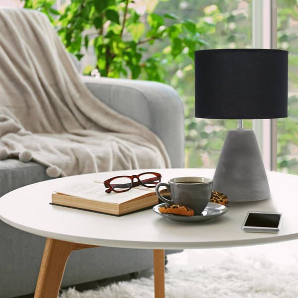 Simple Designs Pinnacle Concrete Table Lamp