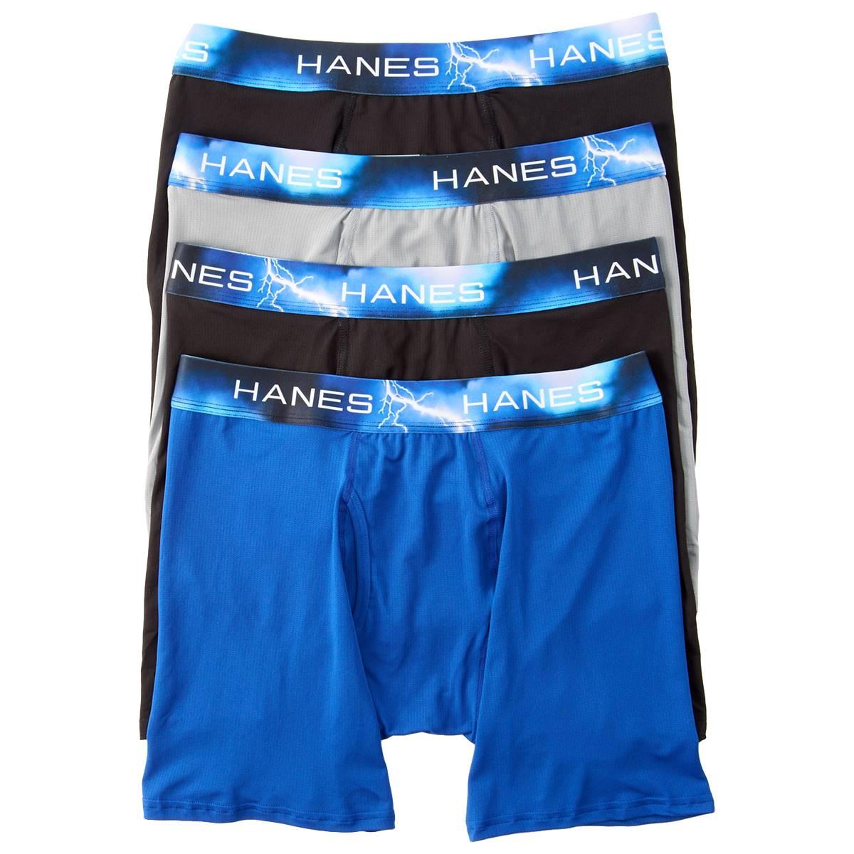 Mens Hanes Ultimate® Sport X-Temp™ 4pk. Long Leg Boxer...