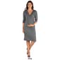 Womens 24/7 Comfort Apparel Maternity Knee Length Wrap Dress - image 4