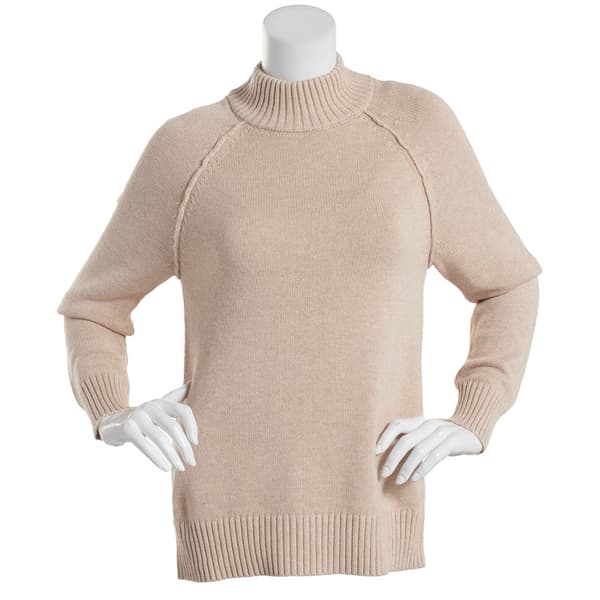 Petites 89th &amp; Madison Perfect Solid Mock Sweater - image 