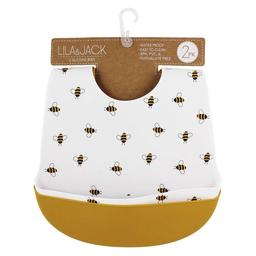 Baby Unisex Lila & Jack 2pk. Bee & Solid Silicone Bibs