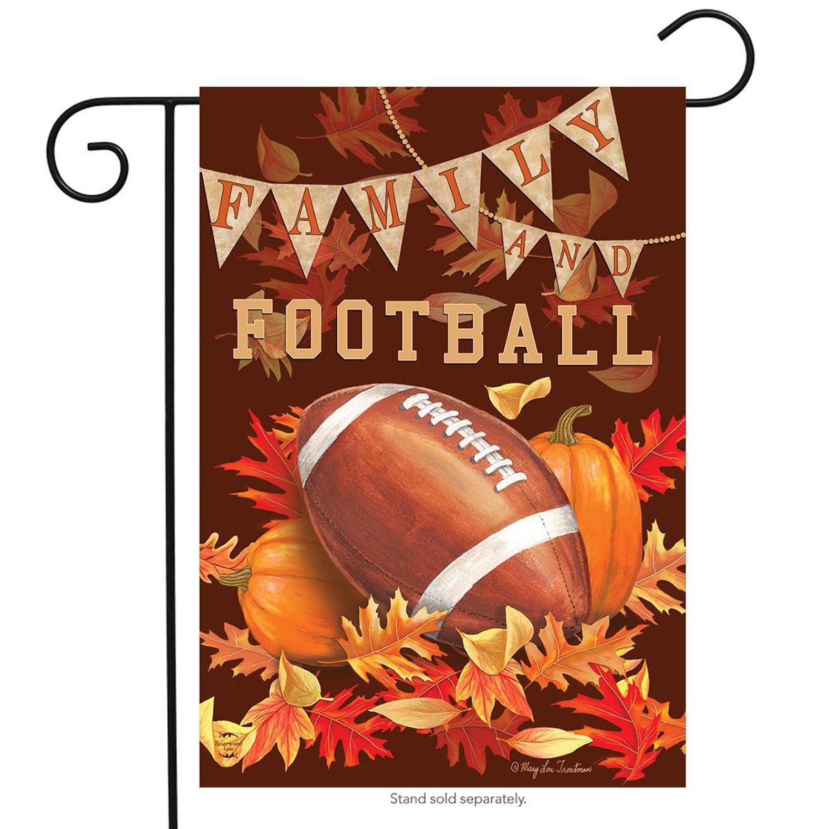 Briarwood Lane Family & Football Garden Flag