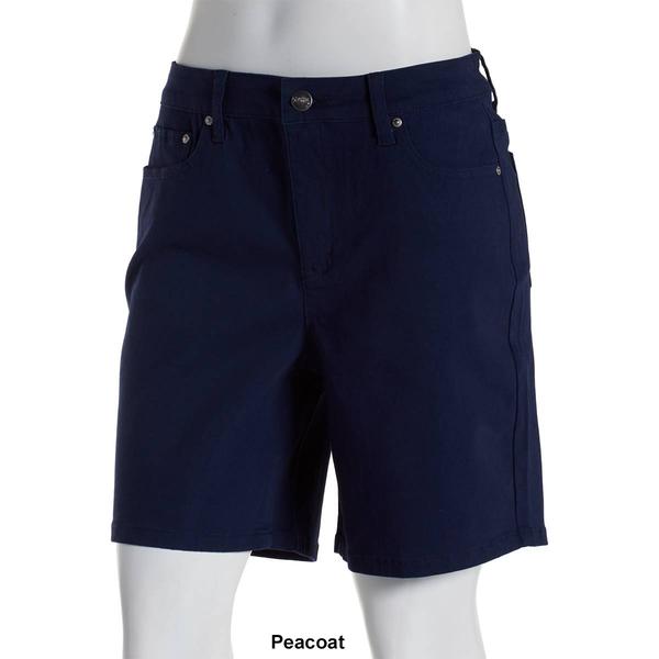 Petite Tailormade 5 Pocket Solid Bermuda Shorts - image 
