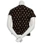 Womens New York Laundry Crepe Short Dolman Sleeve Diamond Blouse - image 2
