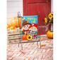 Evergreen Happy Scarecrow Couple Garden Linen Flag - image 2