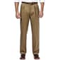 Mens Haggar&#40;R&#41; Premium No Iron Khaki Pleat Front Pants - image 1