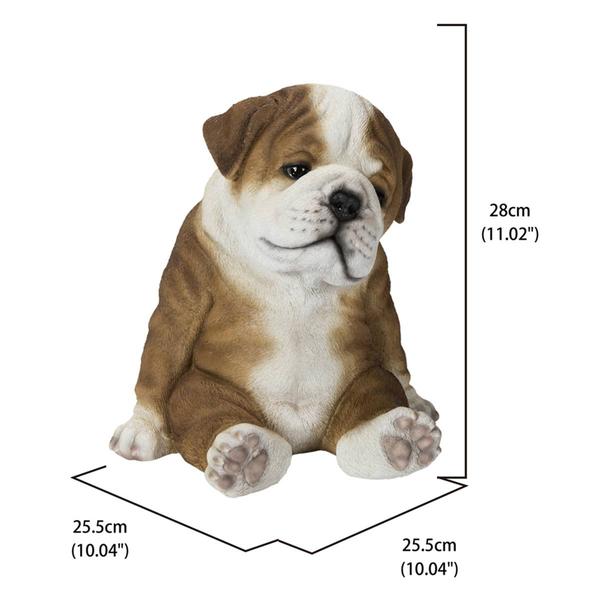 Hi-Line Gift Medium Sleeping Bulldog Garden Statue