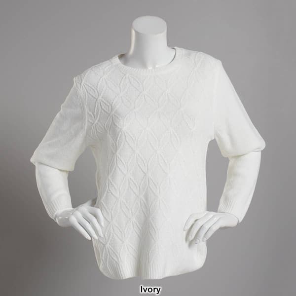 Womens Alfred Dunner Pullover Chenille Sweater