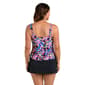 Womens Maxine Make A Splash Faux Skirtini One Piece Swimdress - image 2