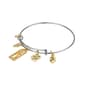 Shine Family is Love Crystal Heart & Tree Bezel Bangle Bracelet - image 2