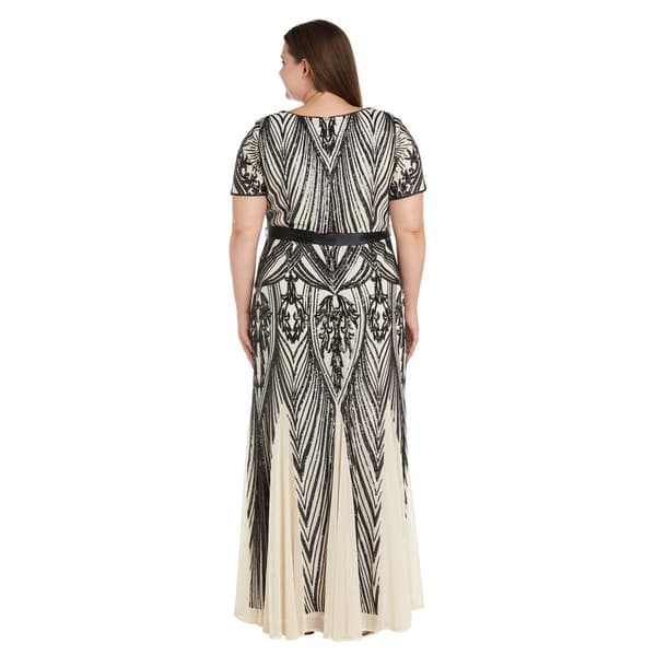 Plus SIze R&M Richards Sweetheart Neck Embellished Evening Gown