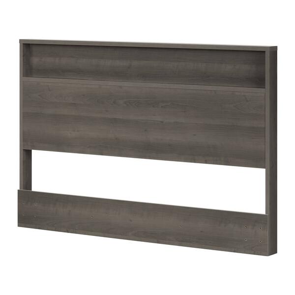 South Shore Gravity Gray Maple Full/Queen Headboard w/Shelf - image 