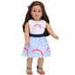 Sophia's® 2pc. Rainbow Striped Skirt and Top Set - image 4