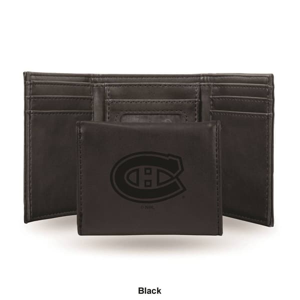 Mens NHL Montreal Canadiens Faux Leather Trifold Wallet